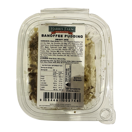 Harris Farm Homemade Banoffee Pudding 260g