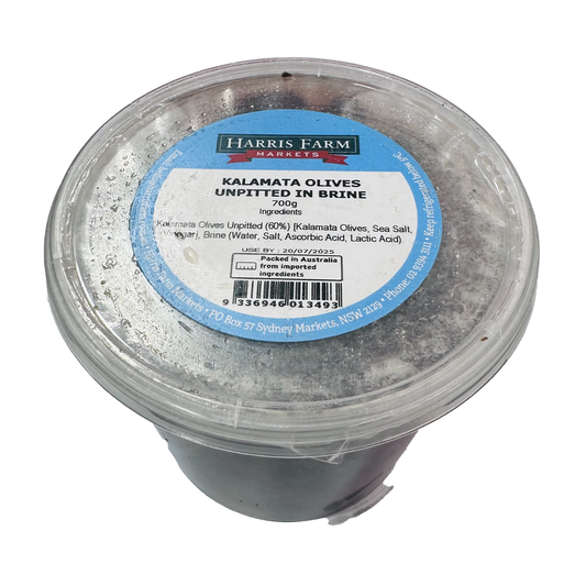 Harris Farm Kalamata Olives Unpitted 700g