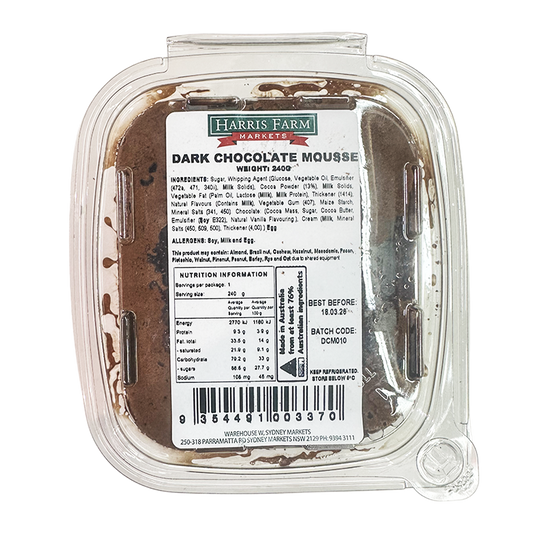 Harris Farm Dark Chocolate Mousse 240g