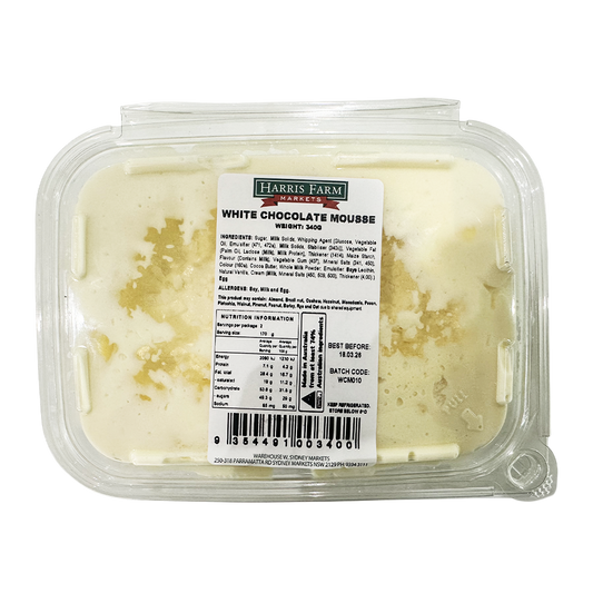 Harris Farm White Chocolate Mousse 340g