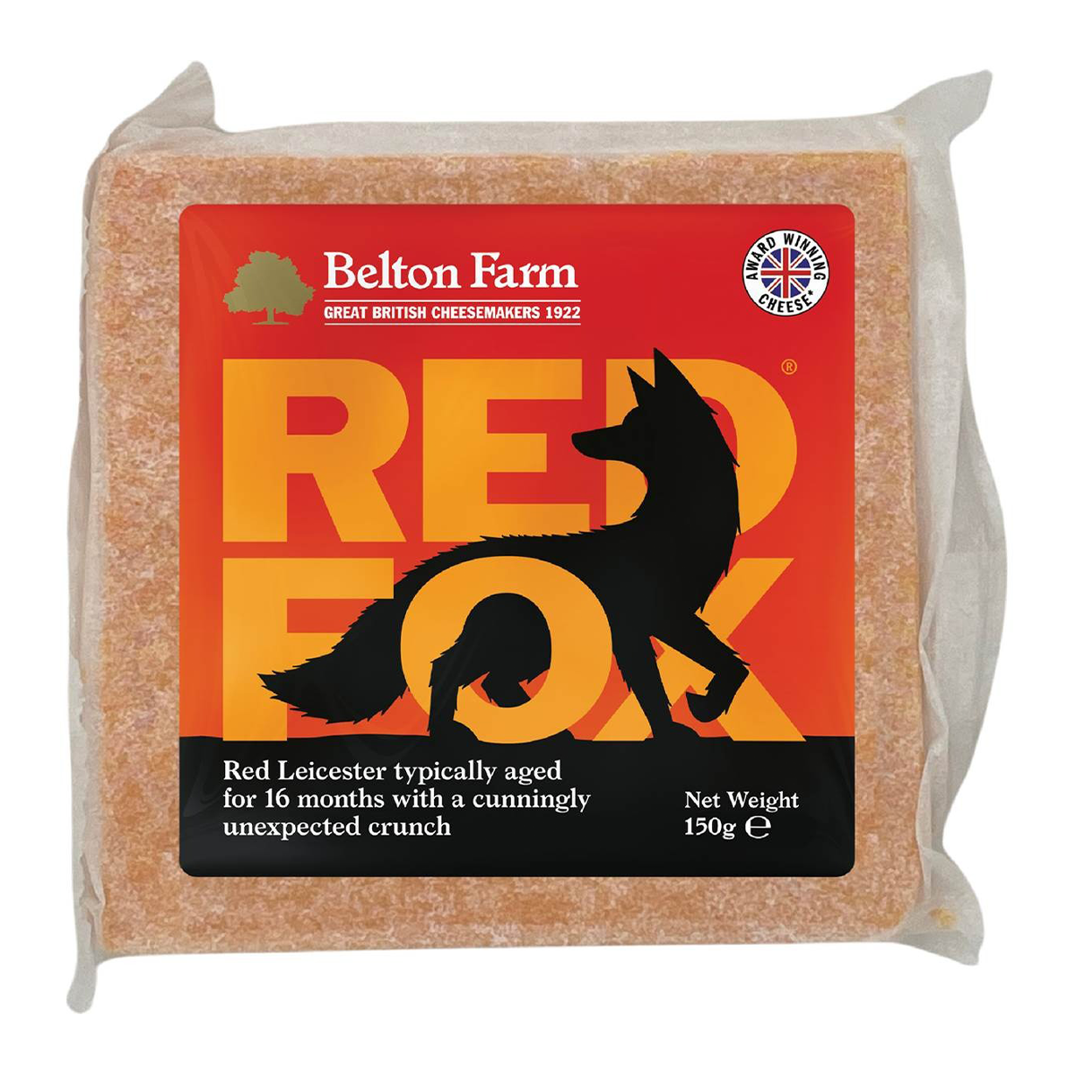 Belton Farm Red Fox Red Leicester Cheese 150g