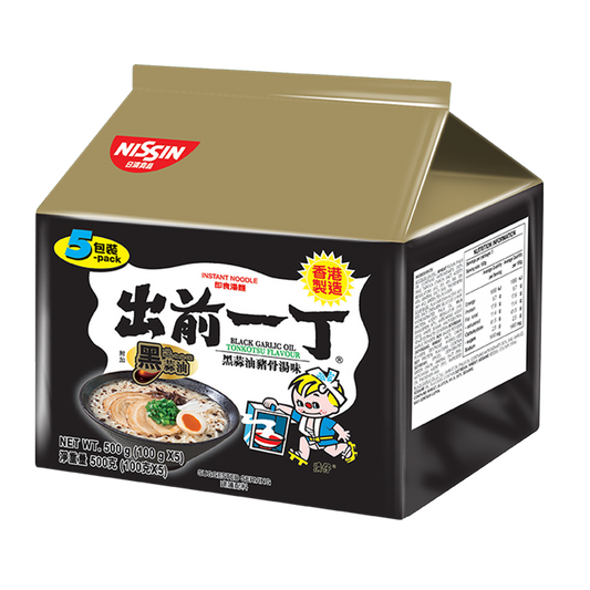 Nissin Ramen Black Garlic Oil x5 100g