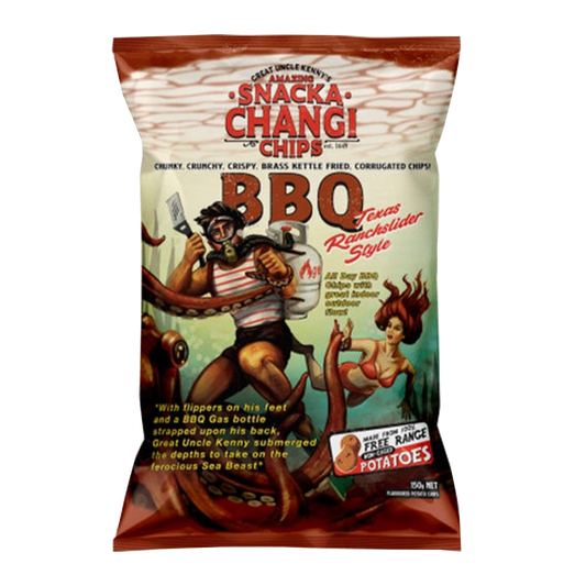 Snackachangi Chips Kettle BBQ 150g