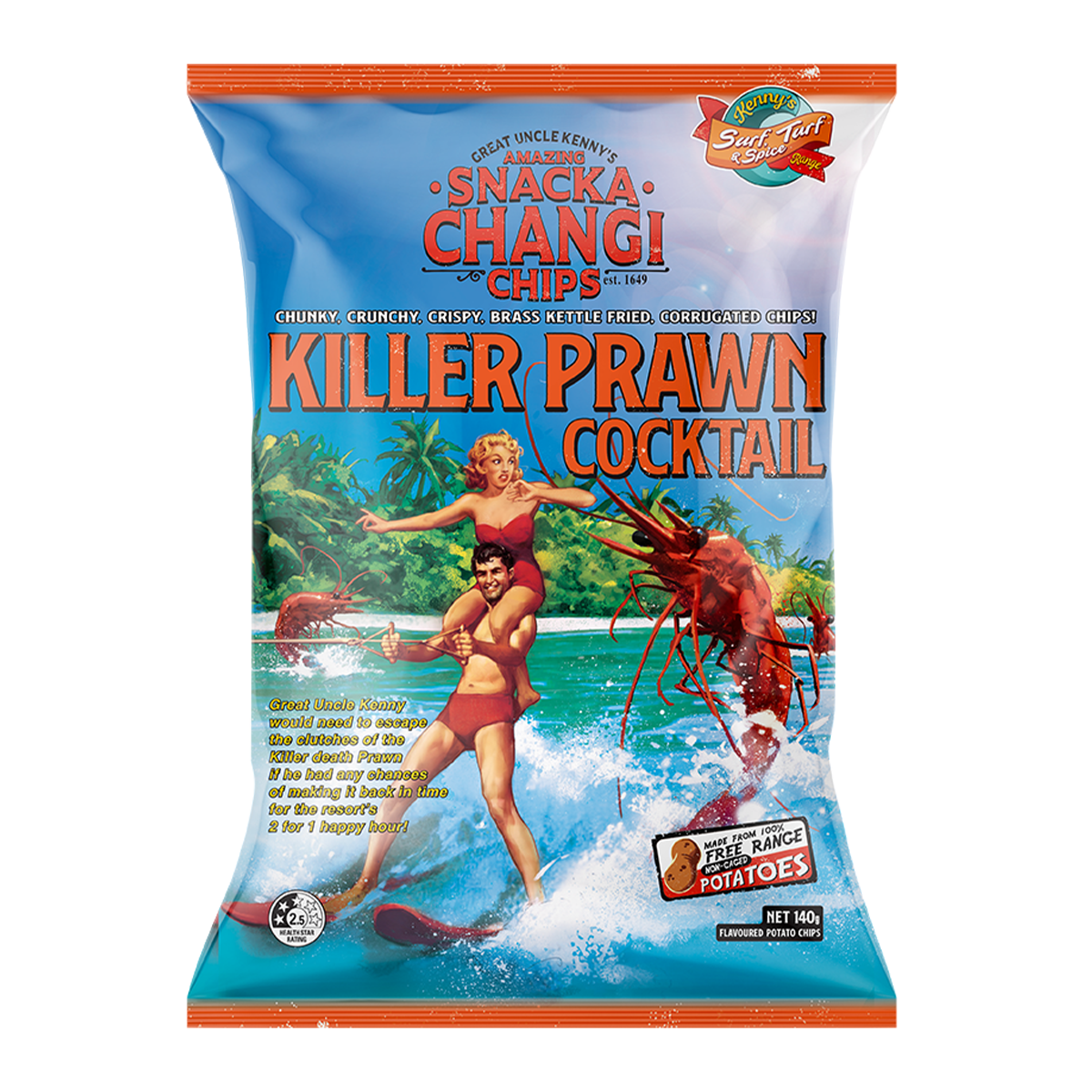 Snackachangi Chips Killer Prawn Cocktail 150g