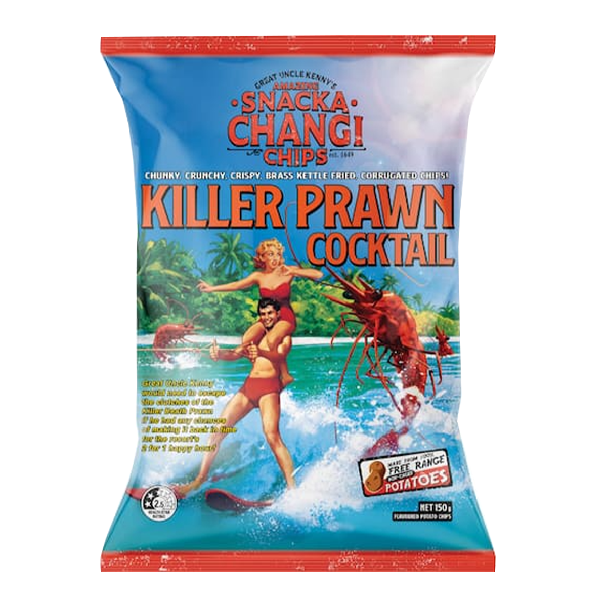 Snackachangi Chips Killer Prawn Cocktail 150g