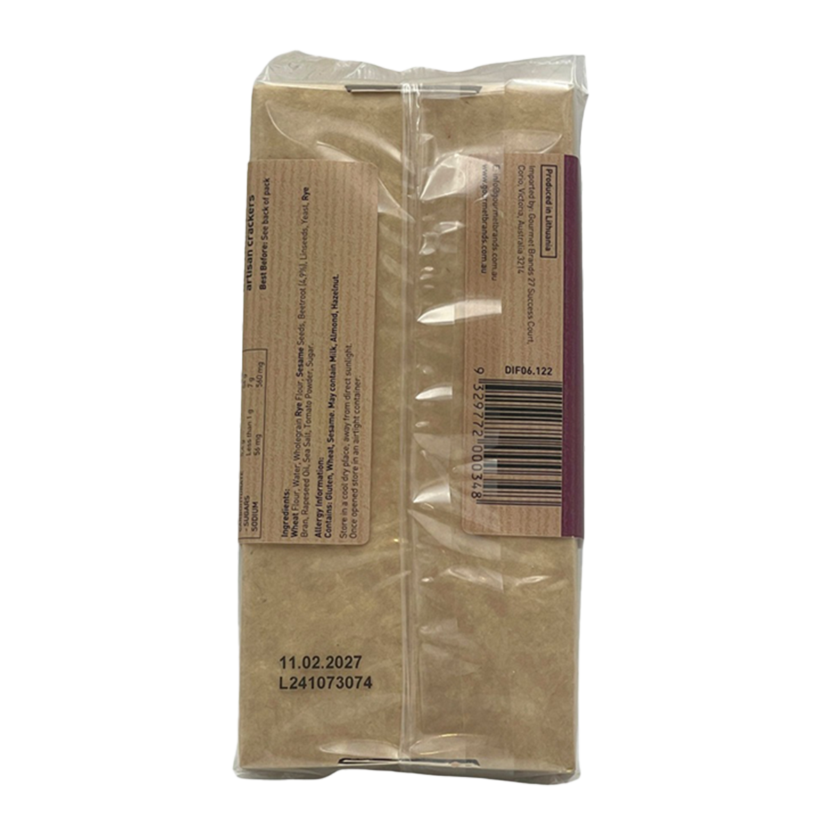 Valley Produce Co Beetroot Artisan Crackers 130g
