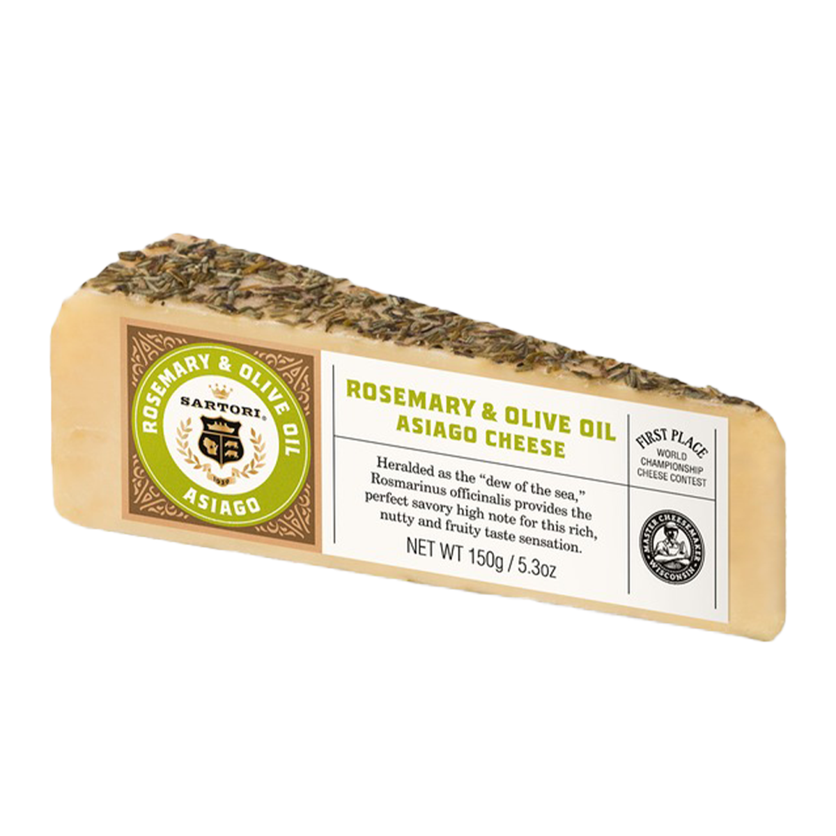 Sartori Rosemary & Olive Oil Asiago Cheese 150g