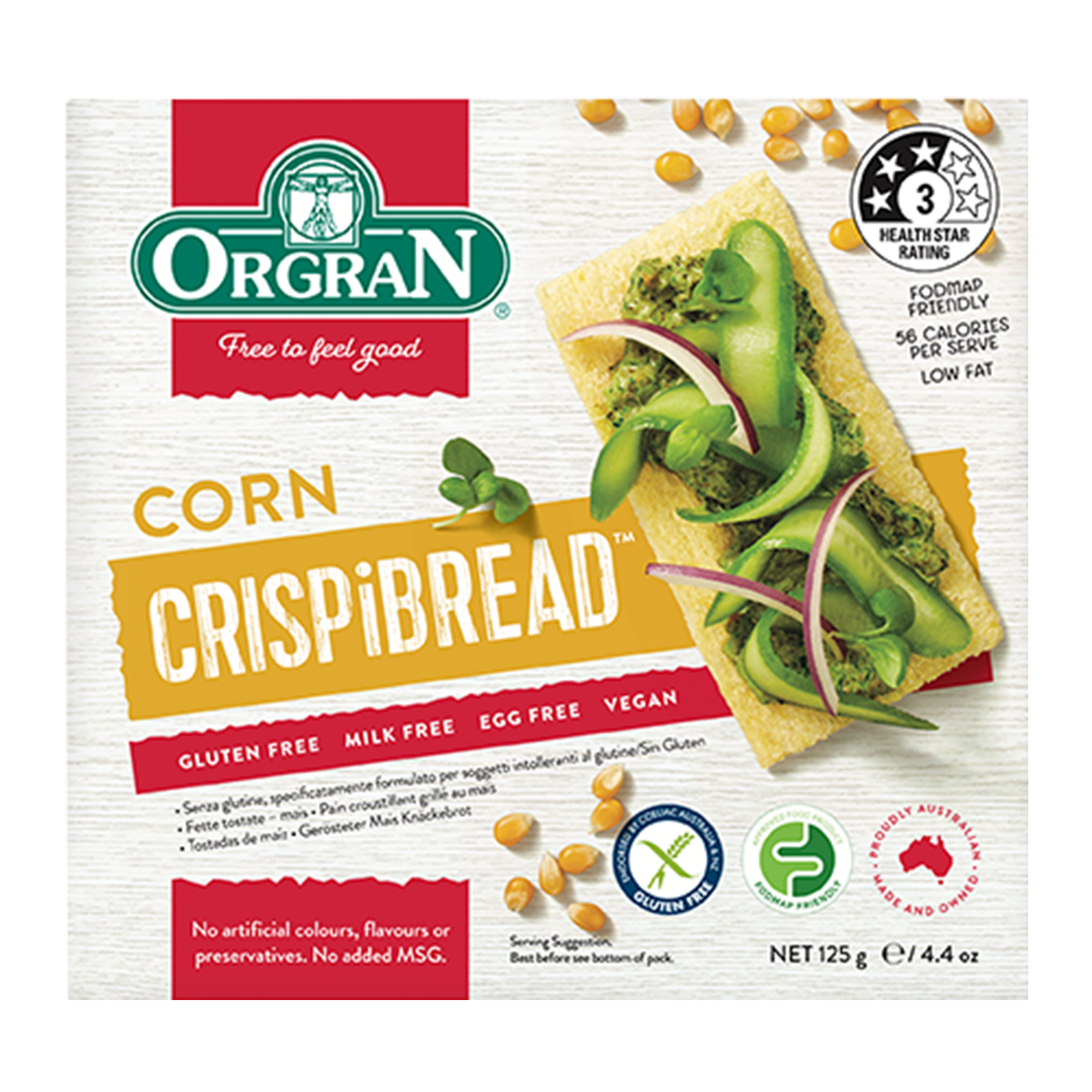 Orgran Corn Crispibread 125g