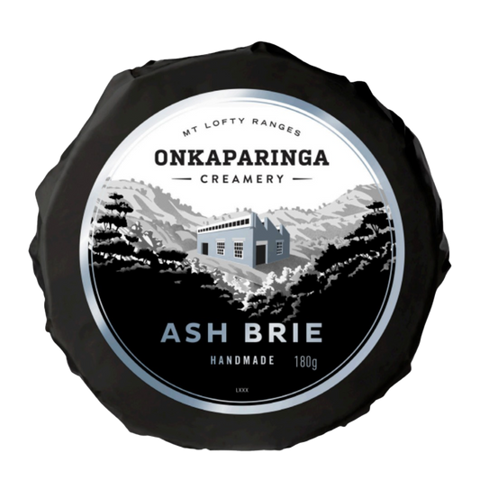 Onkaparinga Creamery Ash Brie Cheese 180g
