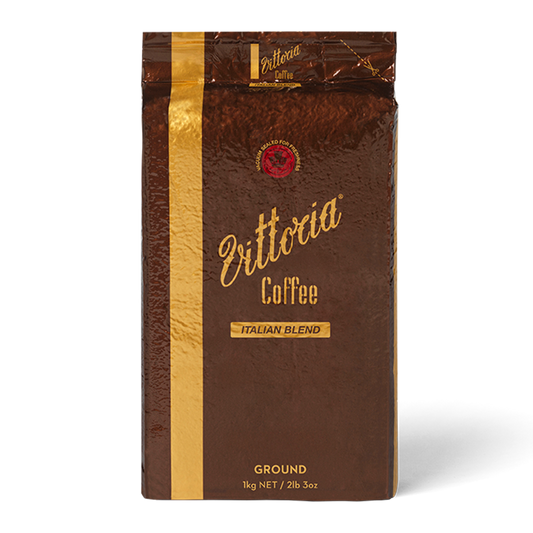 Vittoria Coffee Italian Blend 100% Arabica Ground Coffee 1kg