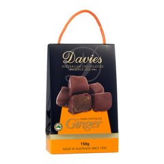 Davies Ginger Dark Chocolate 150g
