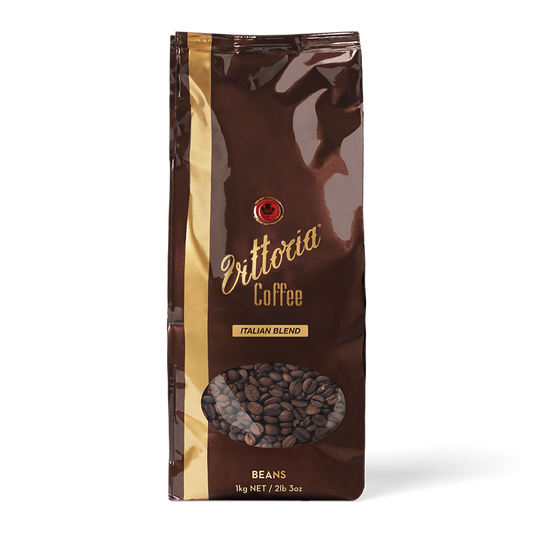 Vittoria Coffee Italian Blend 100% Arabica Coffee Beans 1kg