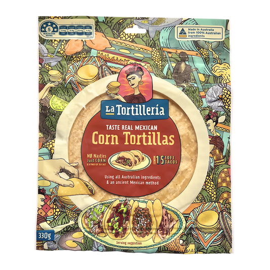 La Tortilleria Corn Tortillas Gluten Free 330g