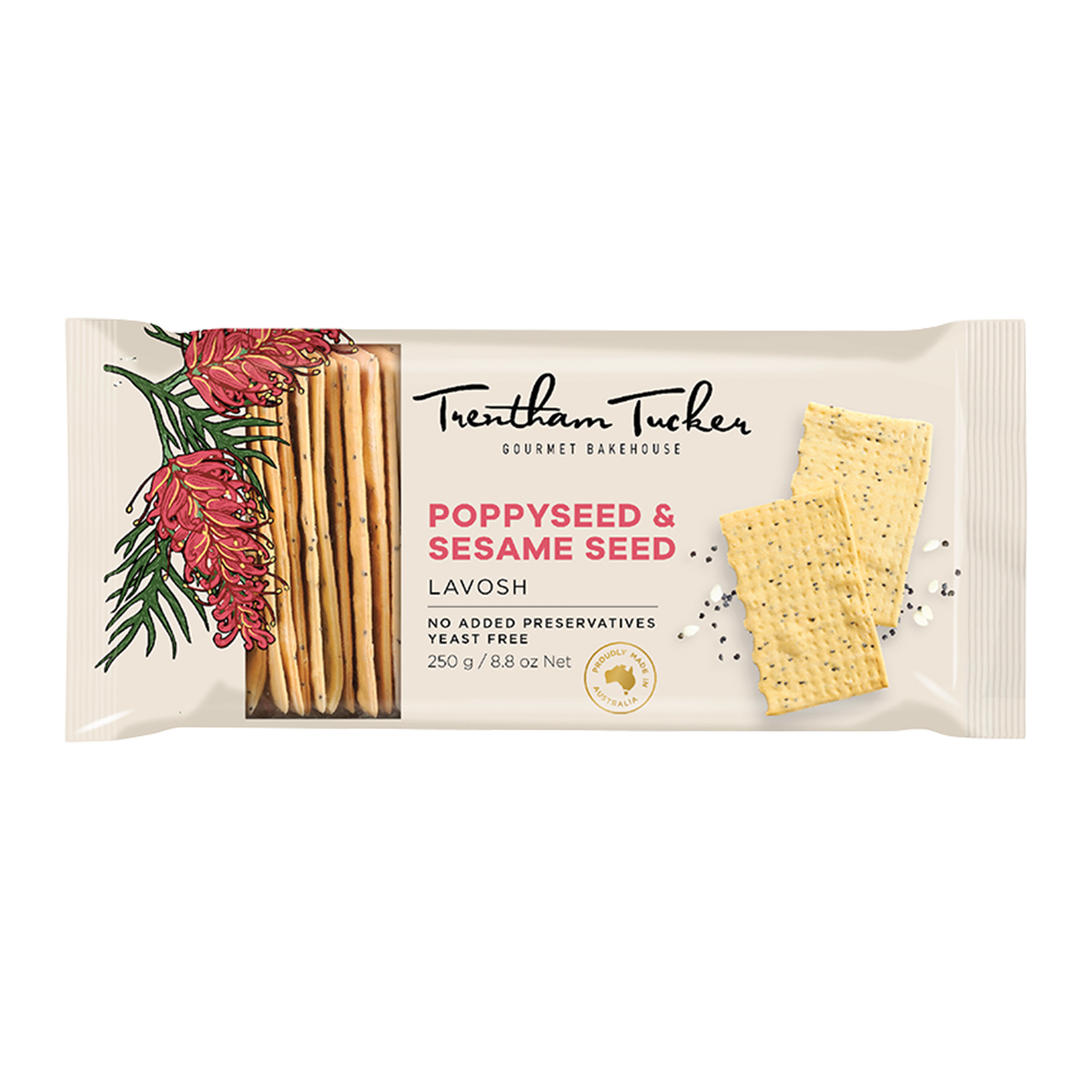 Trentham Tucker Poppyseed and Sesame Lavosh 250g