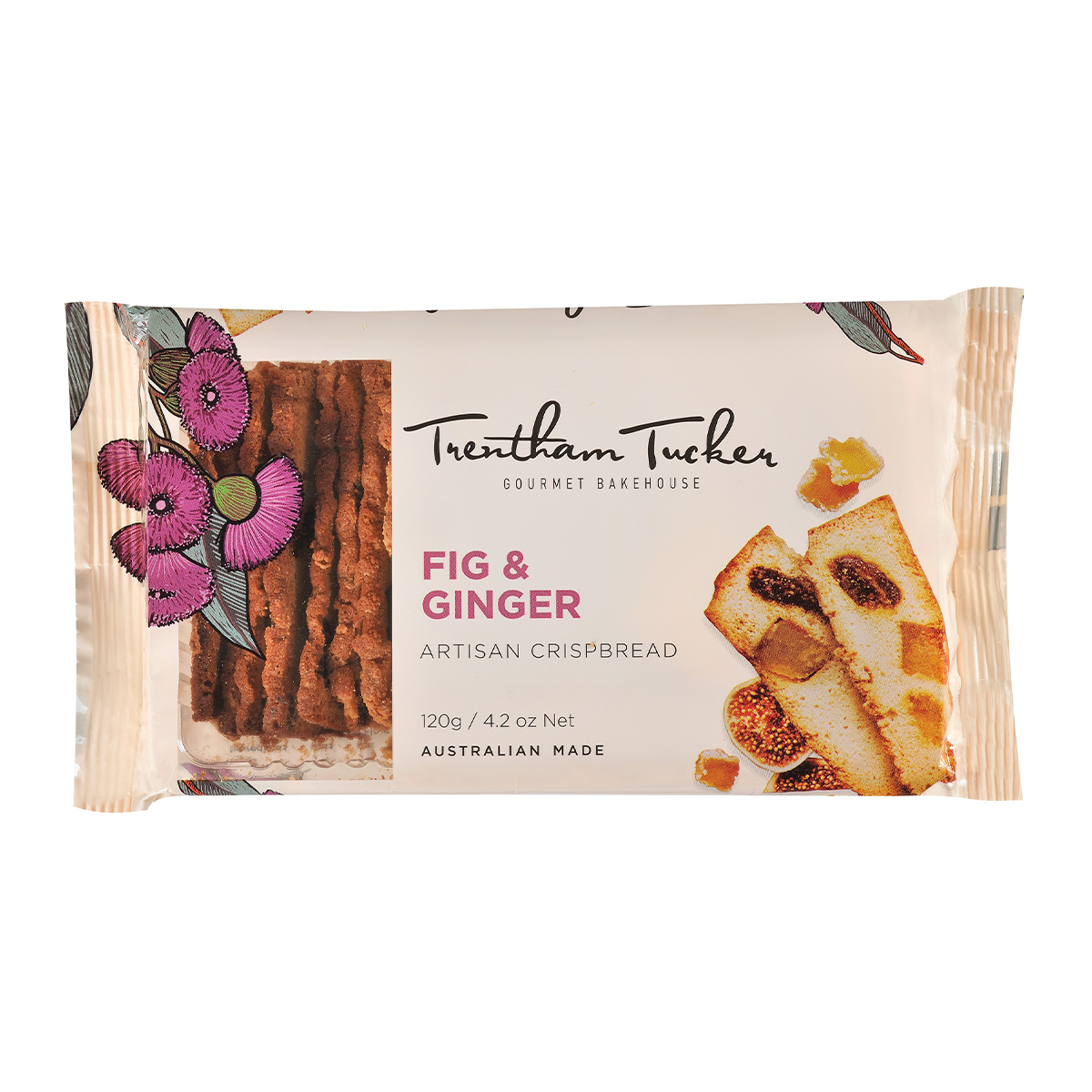 Trentham Tucker Crispbread Fig and Ginger 120g