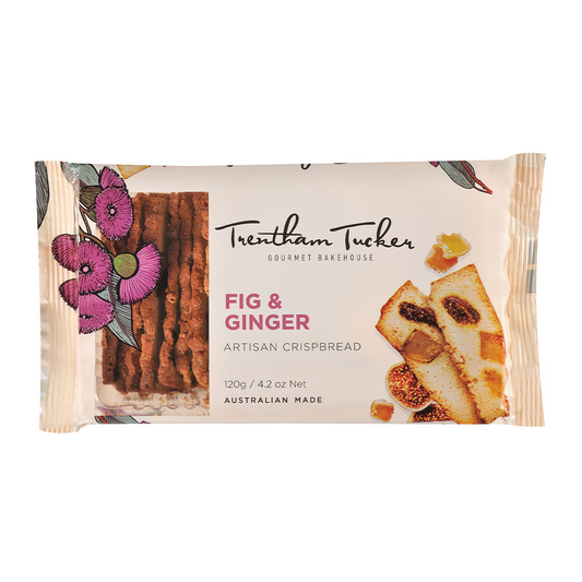 Trentham Tucker Crispbread Fig and Ginger 120g