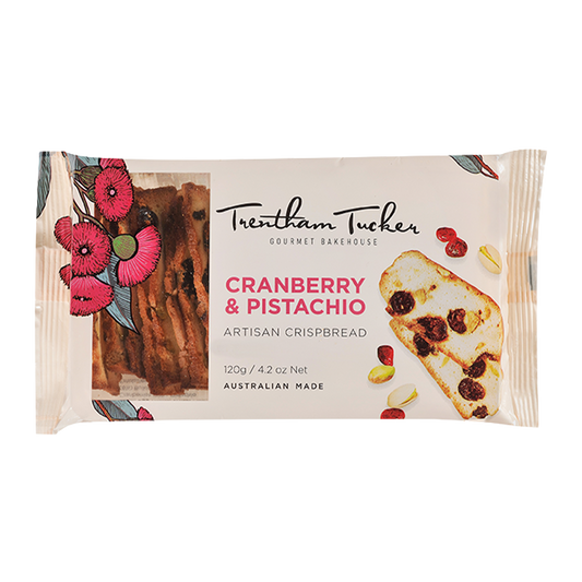Trentham Tucker Cranberry and Pistachio Crispbread 120g