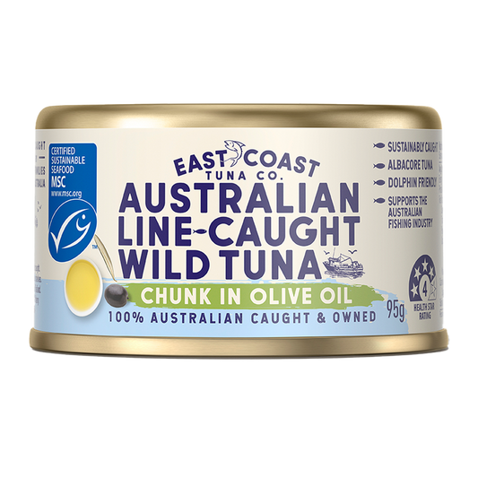 East Coast Tuna Co Australian Wild Tuna Chunks in Olive Oil 95g