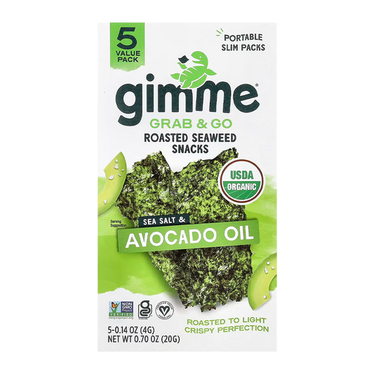 Gimme Roasted Seaweed Sea Salt and Avocado Oil x5 4g