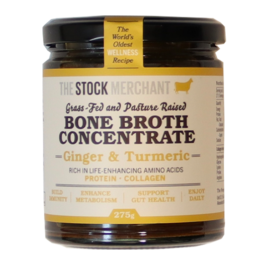 The Stock Merchant Bone Broth Ginger & Turmeric 275g