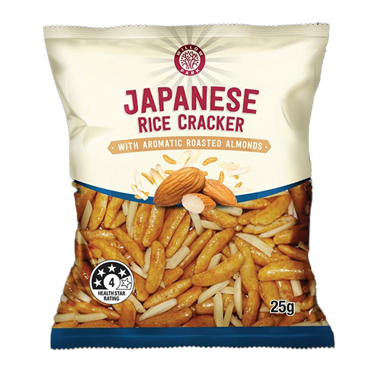 The Market Grocer Japanese Rice Cracker Almond 150g