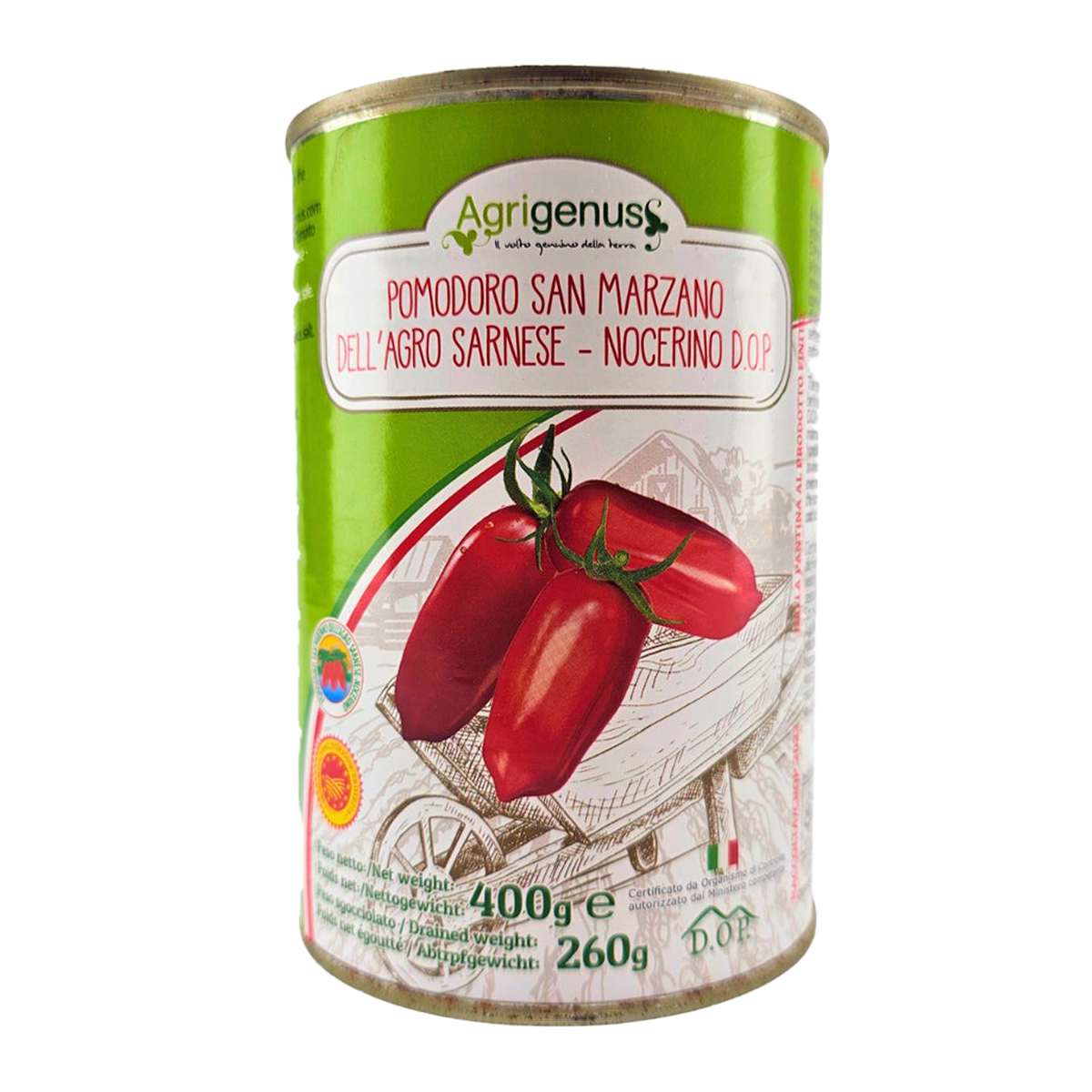 Agrigenus San Marzano Peeled Tomatoes 400g