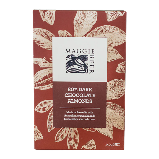 Maggie Beer Dark Chocolate Almonds 80% 140g