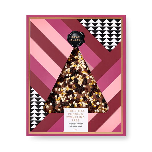 Koko Black Christmas Pudding Twinkling Tree 150g