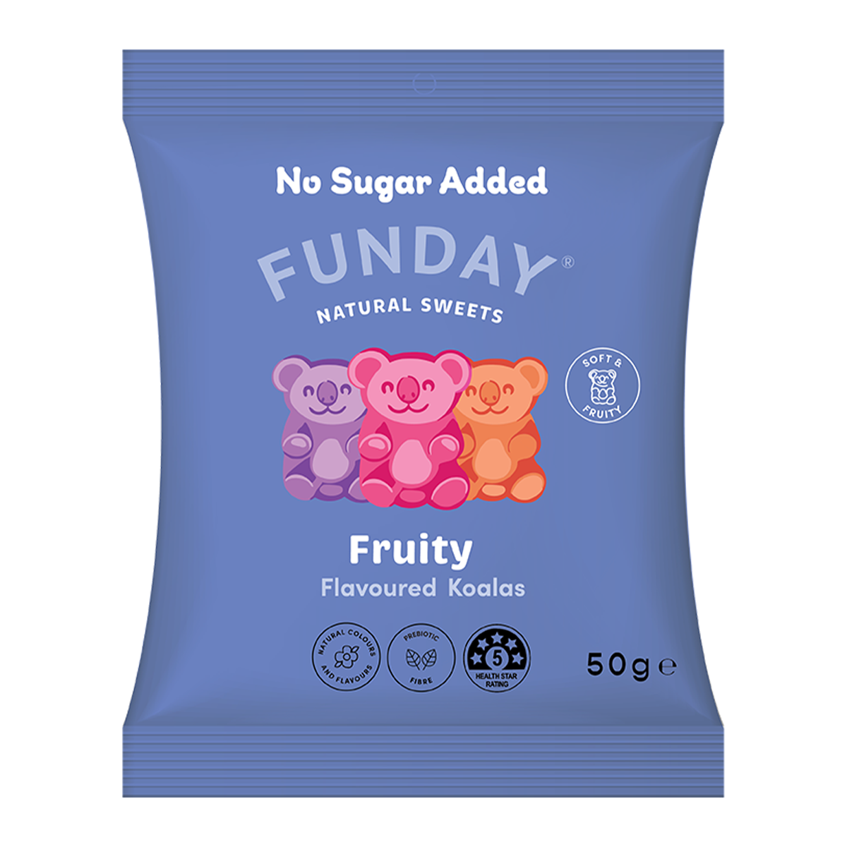 Funday Natural Sweets Fruity Gummy Koalas 50g