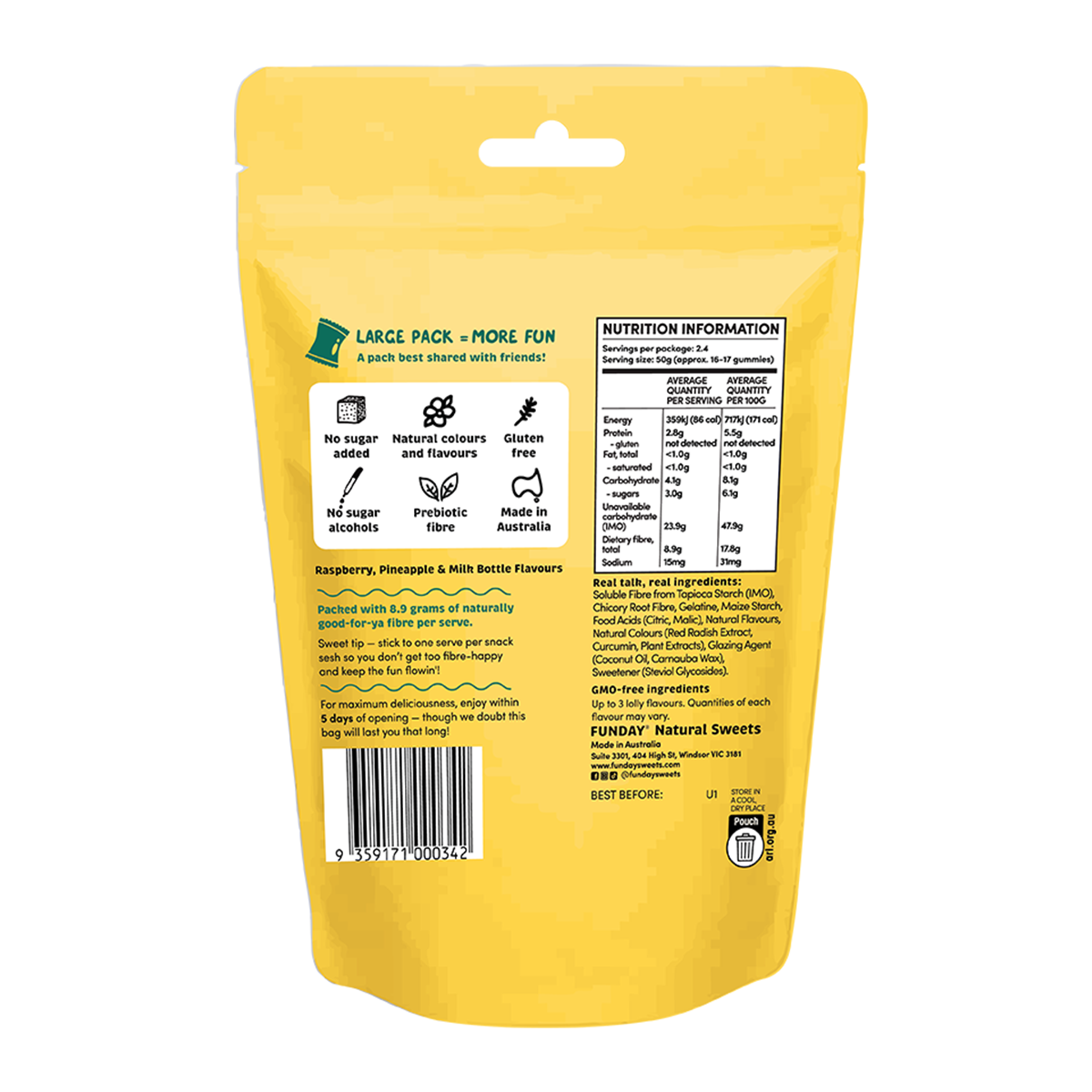 Funday Natural Sweets Share Party Mix 120g