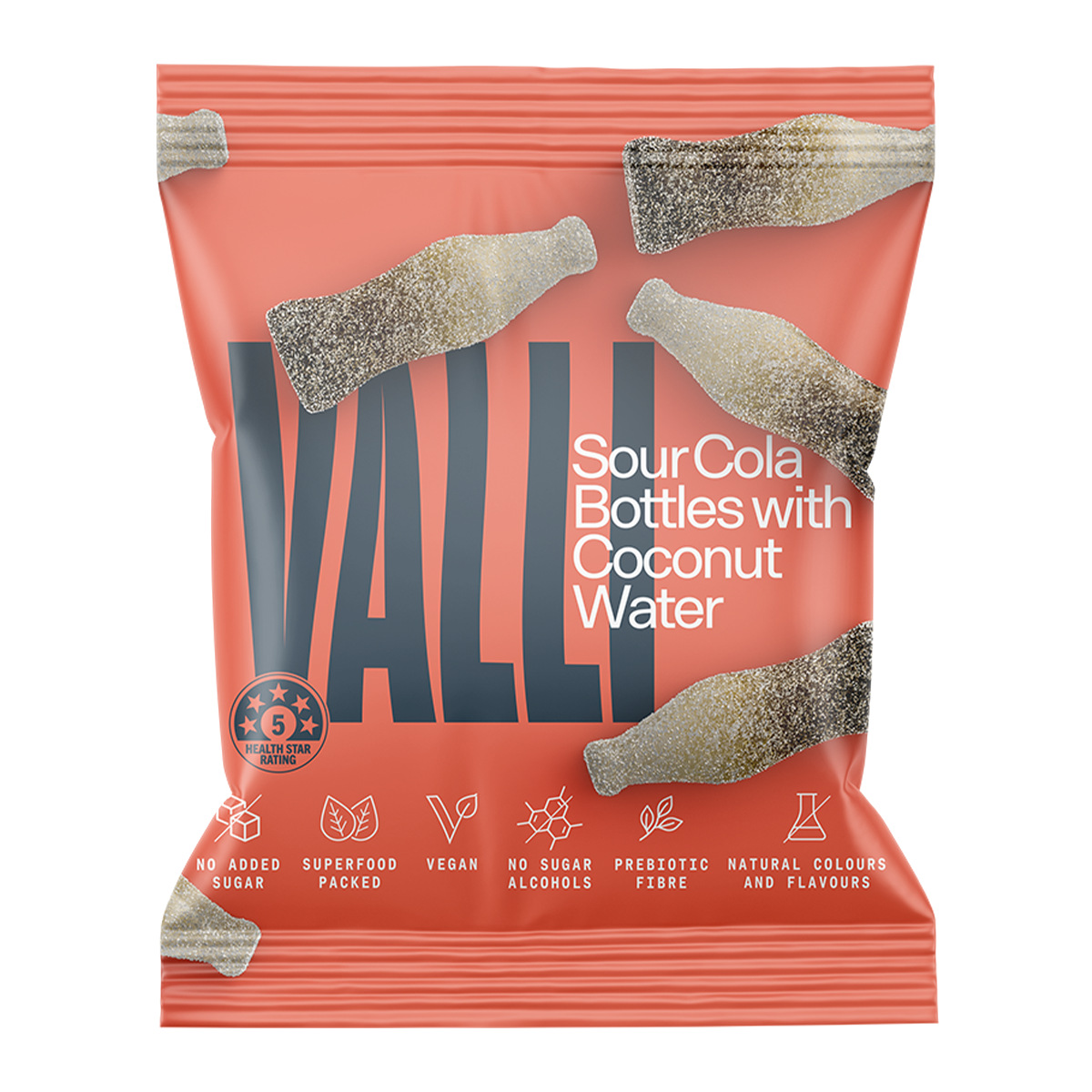 Vali Gummies Sour Cola Bottles 50g