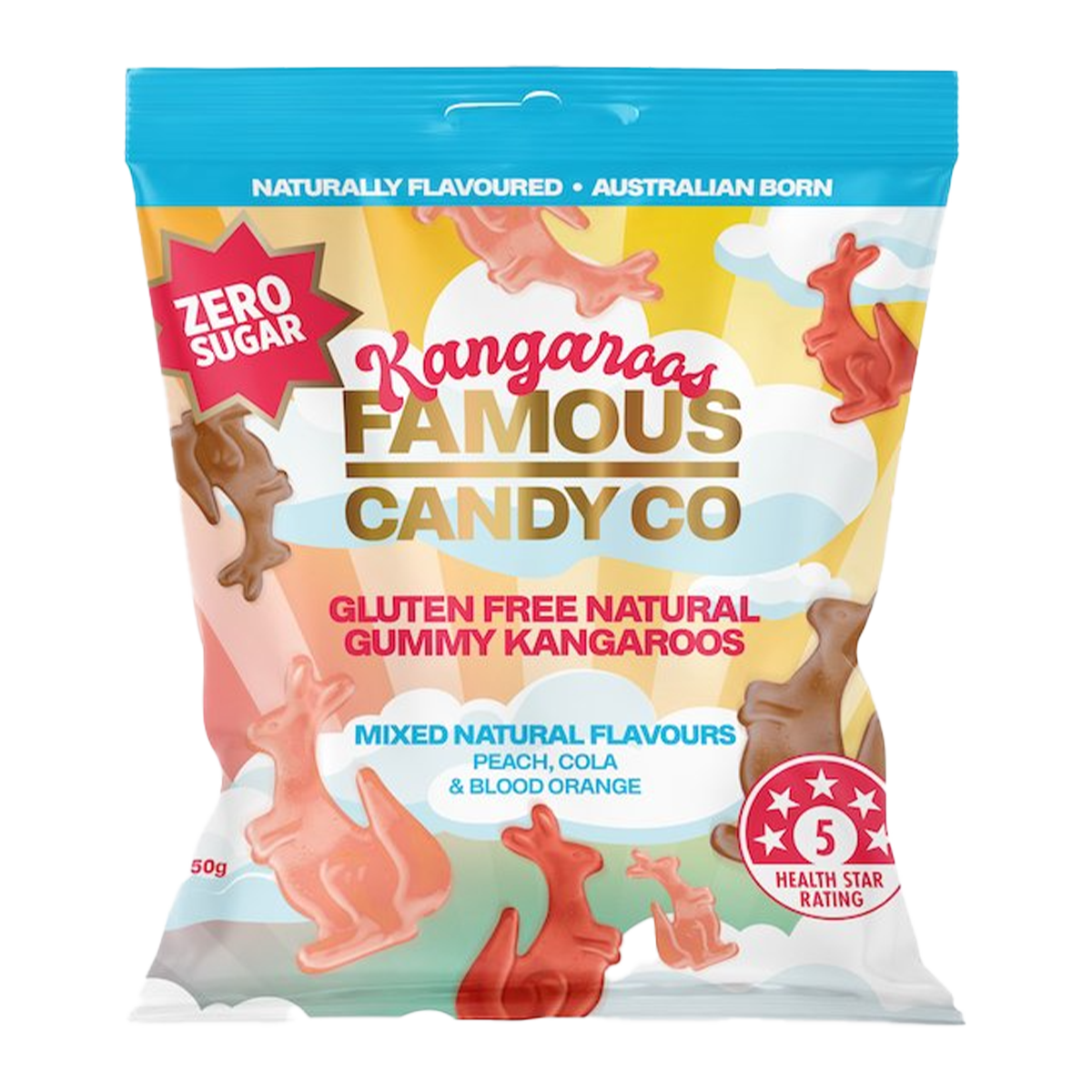 Famous Candy Kangaroos Mixed Flavours 50g