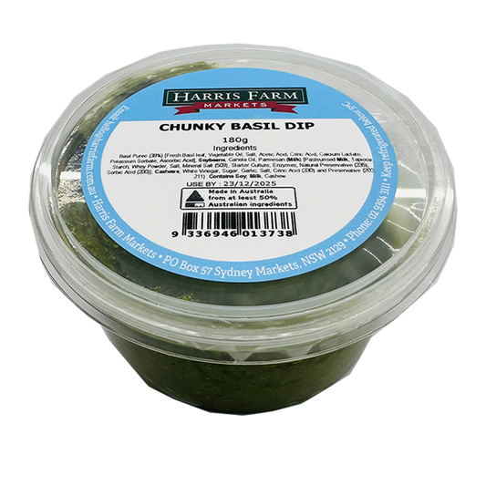 Harris Farm Chunky Basil Dip 180g