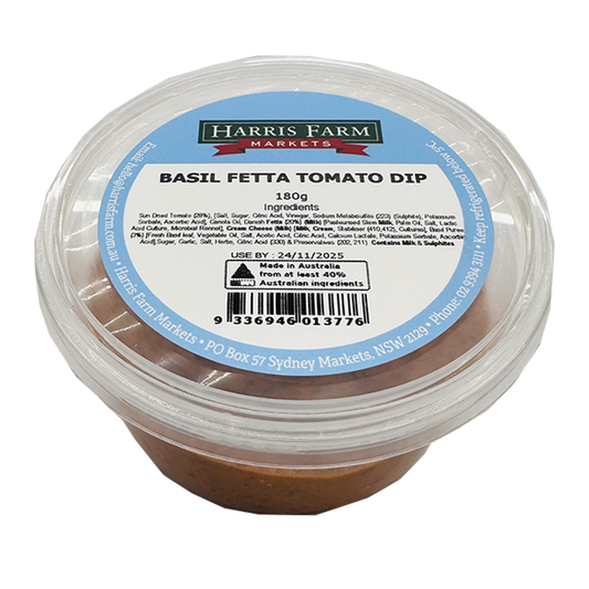 Harris Farm Basil Fetta Tomato Dip 180g