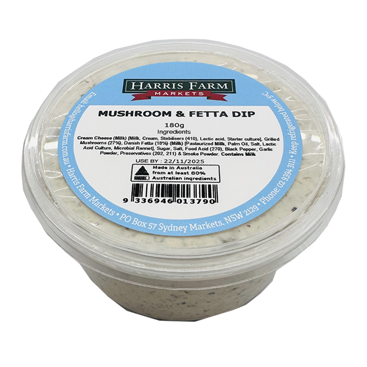 Harris Farm Mushroom & Fetta Dip 180g