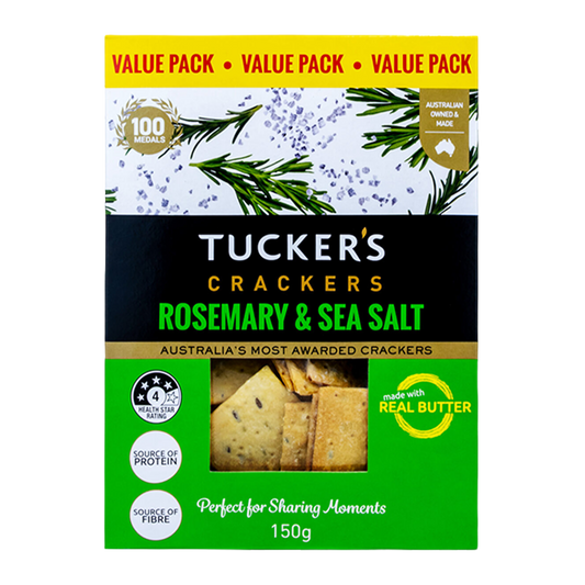 Tucker's Natural Rosemary and Sea Salt 150g