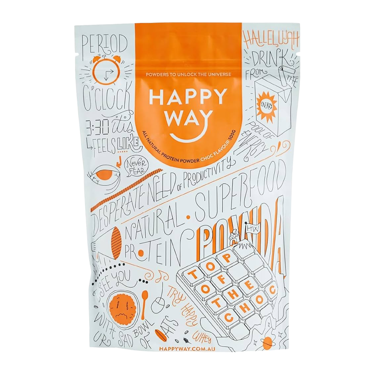 Happy Way Whey Protein Chocolate 500g