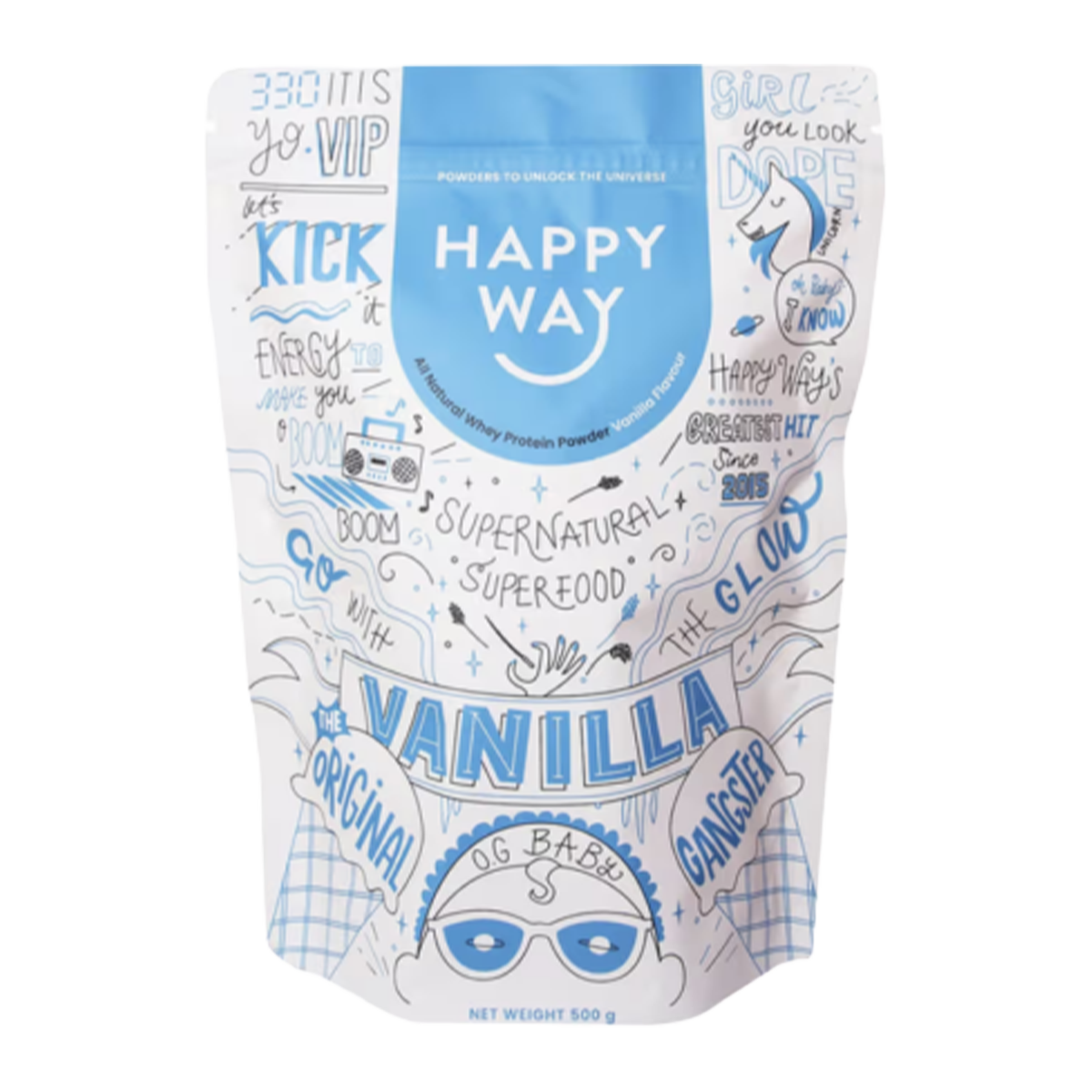 Happy Way Whey Protein Vanilla 500g