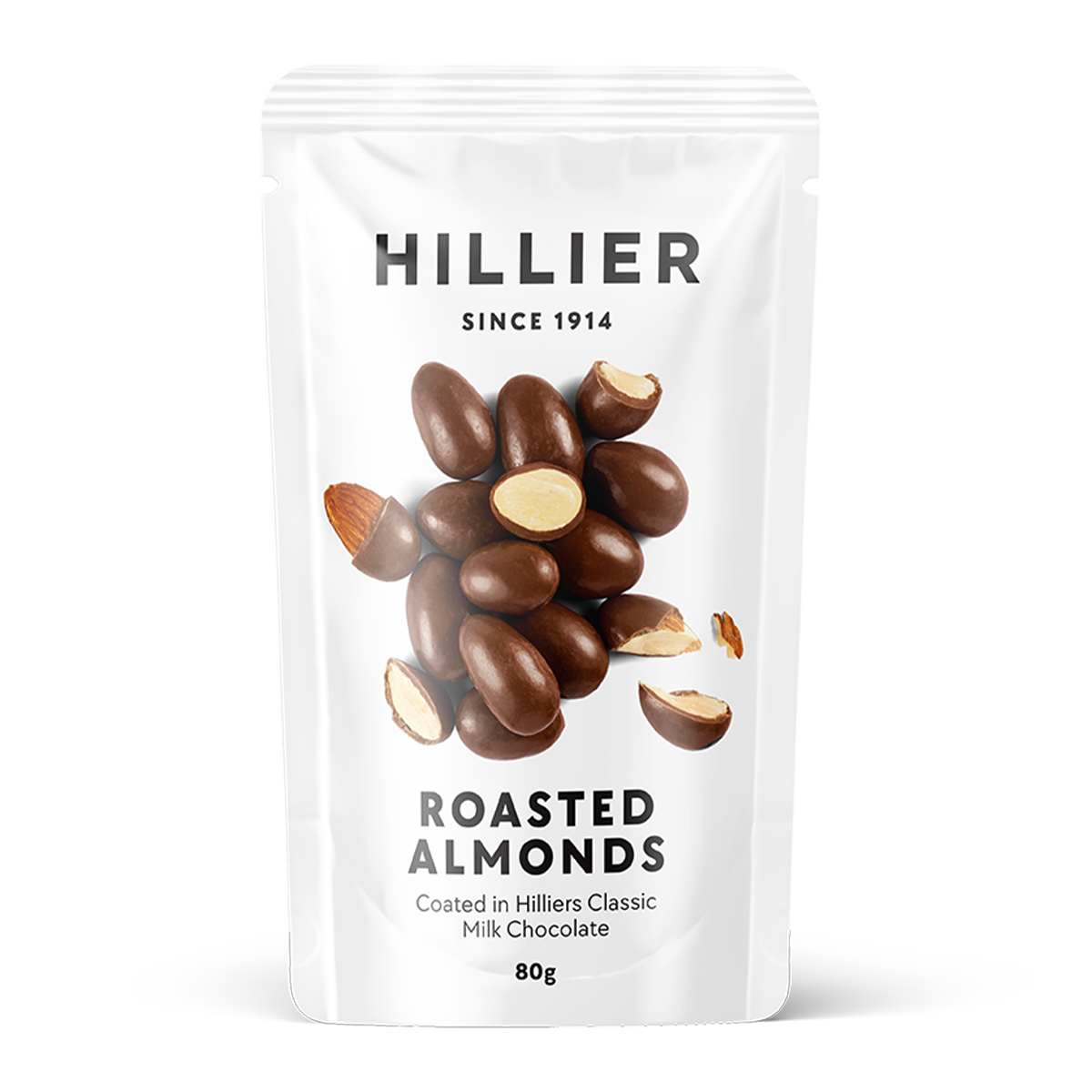 Hillier Milk Chocolate Roasted Almonds 80g