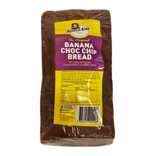 Mama Kaz Banana Chocolate Chip Bread 650g