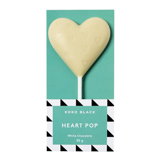 Koko Black Heart Pop White Chocolate 30g | Harris Farm Markets Online