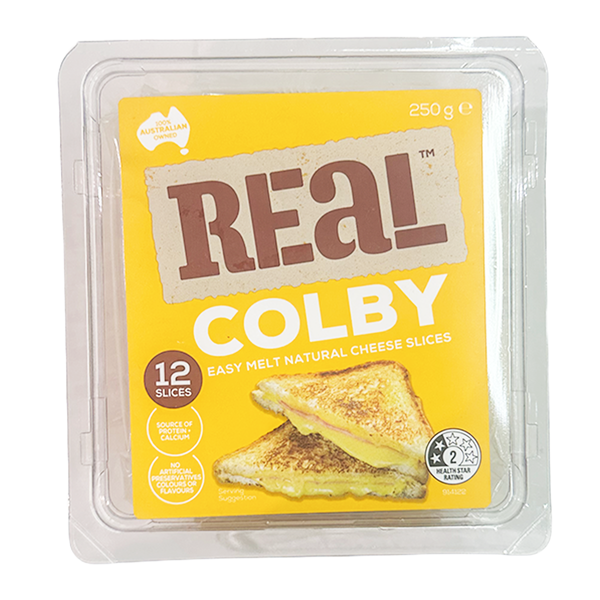 Real Colby Cheese Sliced 250g