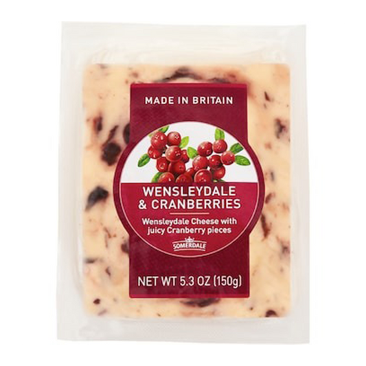 Clawson Wensleydale & Cranberries Cheese 150g