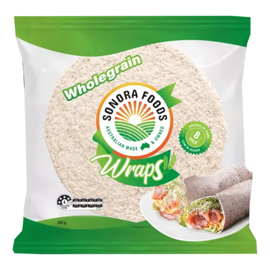 Sonora Wraps Wholegrain Tortilla Wraps x8 360g