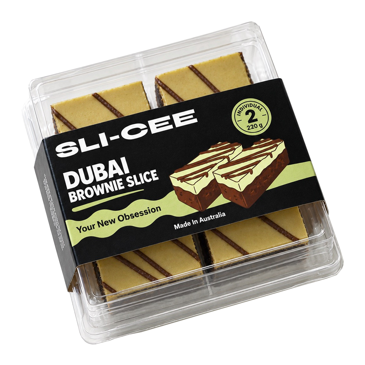 Harris Farm Dubai Brownie Slice x2 220g