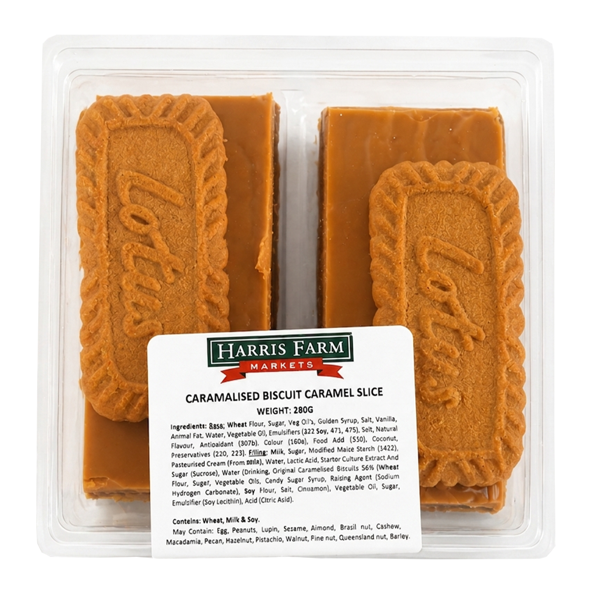 Harris Farm Biscoff Caramel Slice 280g