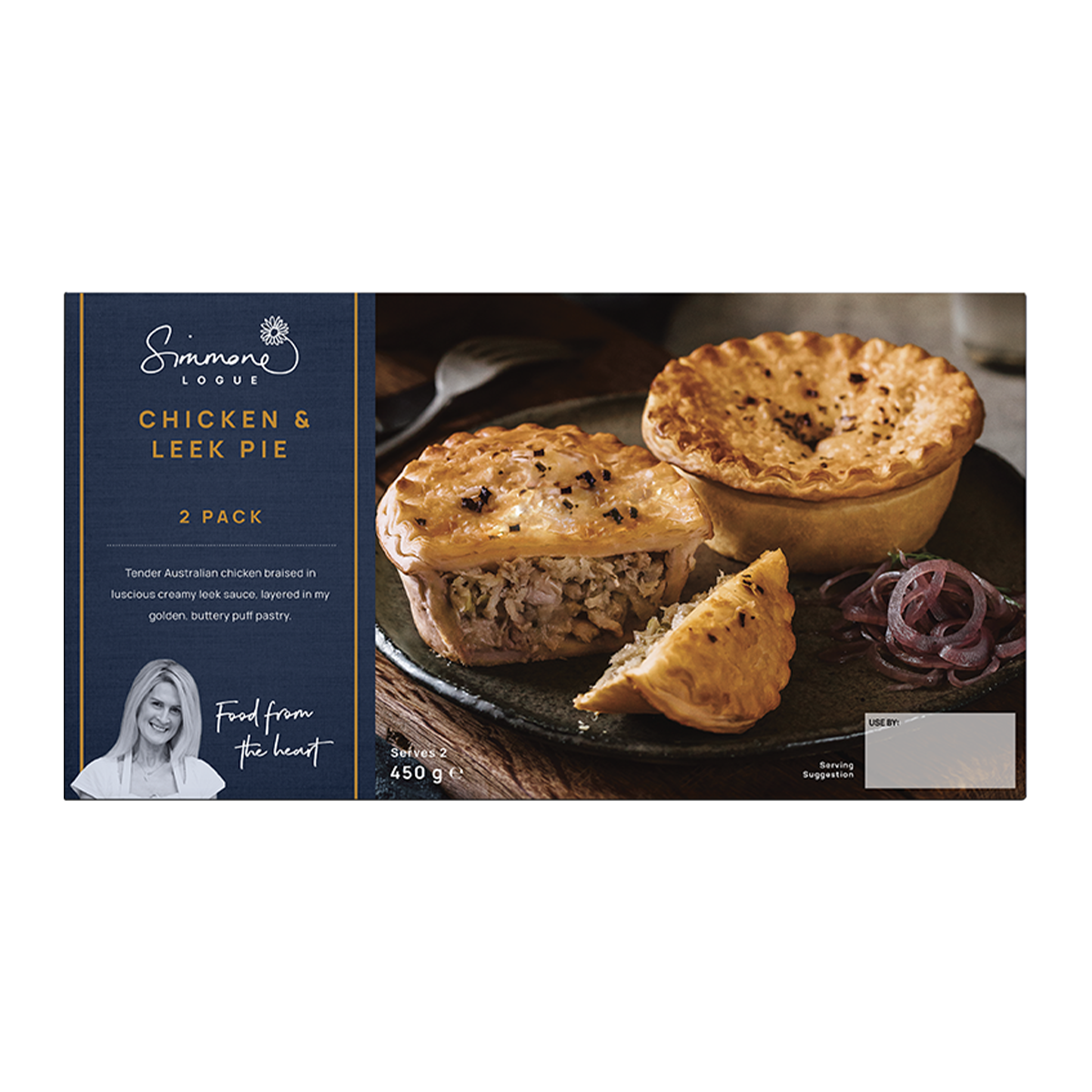 Simmone Logue Chicken & Leek Pie x2 450g
