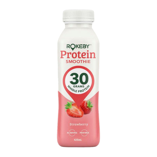 Rokeby Protein Smoothie Strawberry 425ml
