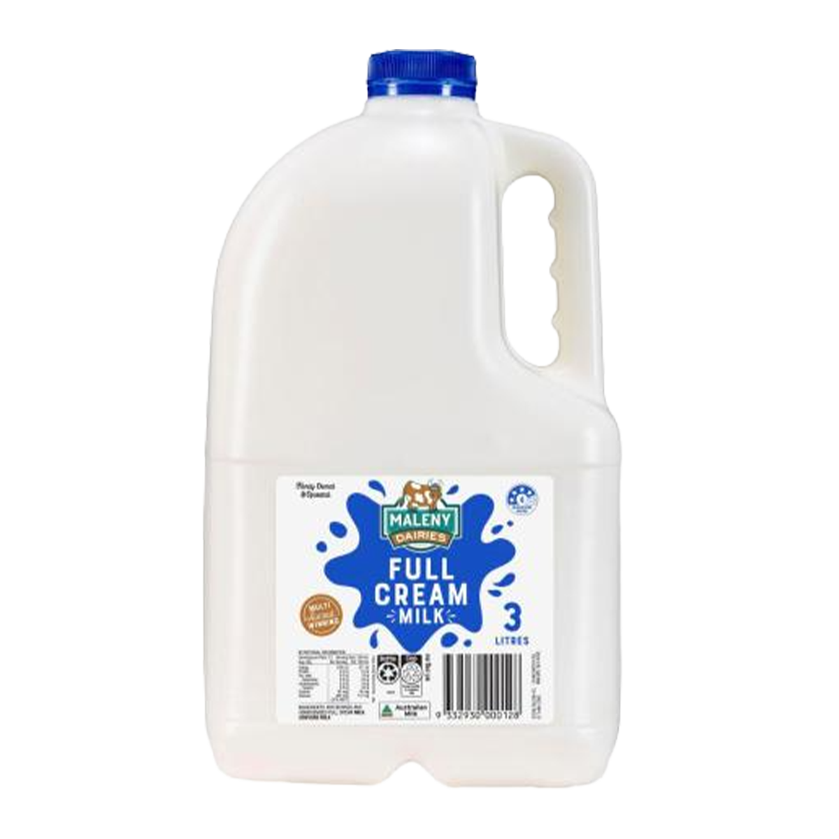 Maleny Dairies Full Cream Milk 3L