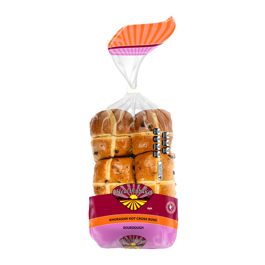 Healthy Bake Khorasan Hot Cross Buns 500g